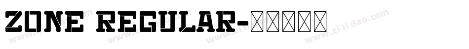 Zone Regular字体转换
